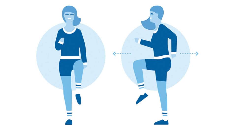 Beating the stress - Two people exercising